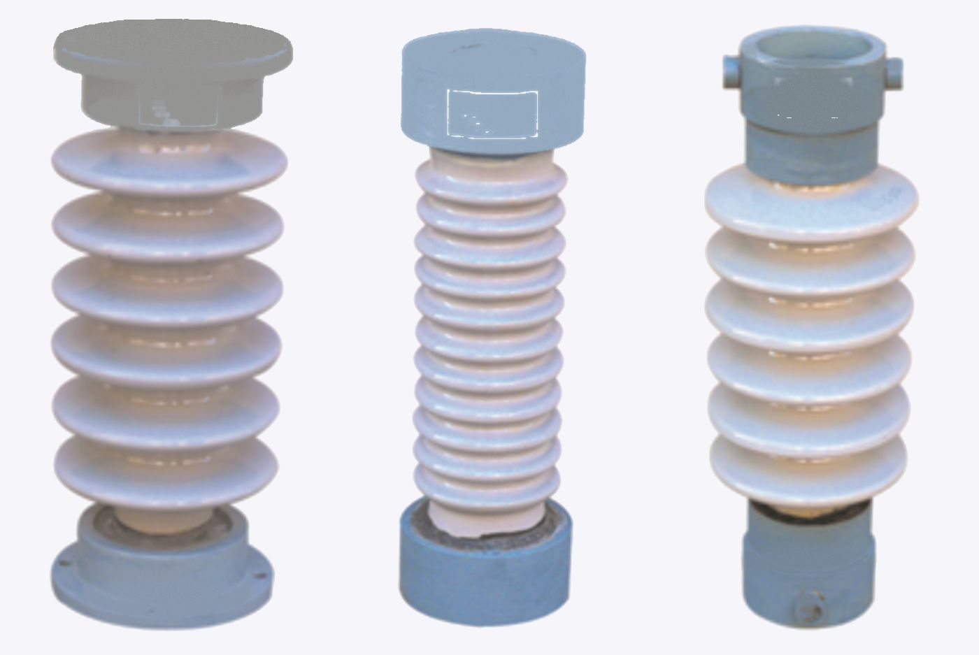 Support and shaft insulator bodies with cast metal end fittings